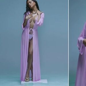 NWTS Sunbathing On Yachts Cover‎ Up Kimono -